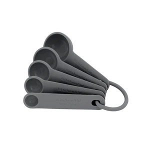 KitchenAid 5pc Measuring Spoon Set - Charcoal Grey - Picture 1 of 10