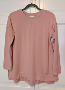 J.Jill Fit Pink Sweatshirt Small Petite SP Long Sleeve Pullover Crew Neck - Soft - Picture 1 of 6