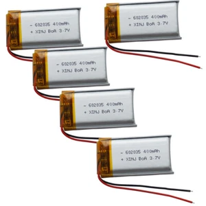 Batería Lipo de polímero de 3,7 V 400 mAh 602035 para auriculares GPS Altavoz Bluetooth - Imagen 1 de 7