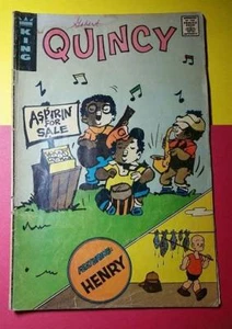 RARE VINTAGE QUINCY featuring HENRY COMIC No.R-05 1973 * GETS A JOB * KING - Picture 1 of 2