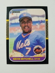 KEVIN MITCHELL 1987 DONRUSS BASEBALL CARD #599 NEW YORK METS - Picture 1 of 2