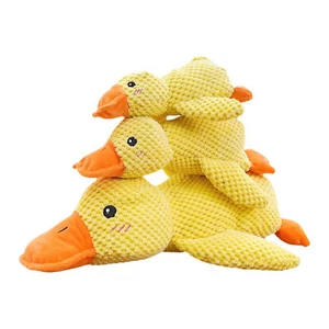 1pc Calming Duck For Dogs, Mellow Dog Squeaky Dog Toy For Indoor Puppy Sleeping - Picture 1 of 15