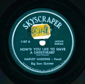 HARVEY HARDING & BIG SAM QUINTET Skyscraper 1107 - How'd You Like To Have a... - Picture 1 of 1