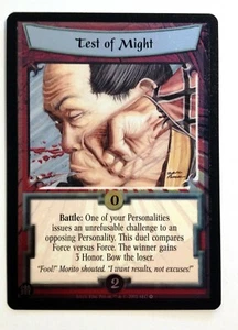 Test of Might L5R La Leyenda de los Cinco Anillos CCG Edición Diamante Lámina Promoción - Imagen 1 de 1