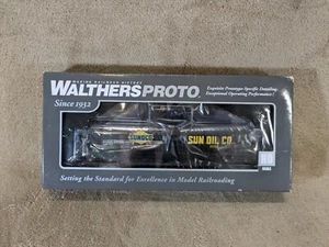 Walthers Proto HO Scale SUNX Sunoco 54' 23K Gallon UTLX Funnel Flow Tank Car NOS - Picture 1 of 18