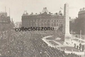 1923 Harrogate War Memorial Unveiling Ceremony Real photo Postcard Local publish - Picture 1 of 2