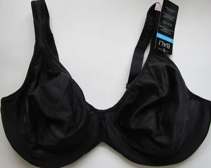 Bali Passion for Comfort Black Underwire Bra Style DF3383 Size 44 D NWT - Picture 1 of 4
