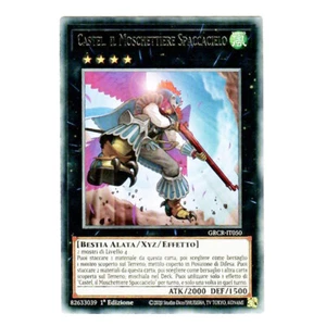 YU-GI-OH! GRCR-IT050 Castiel, Il Moschettiere Spaccacielo Rara 1°Ed ita Konami  - Picture 1 of 1
