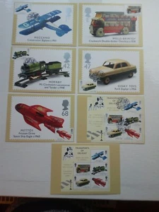 5 1ST DAY CARDS MINISHEET USED AND UNUSED CARDS 2003 PHQ257 TRANSPORT OF DELIGHT - Picture 1 of 4