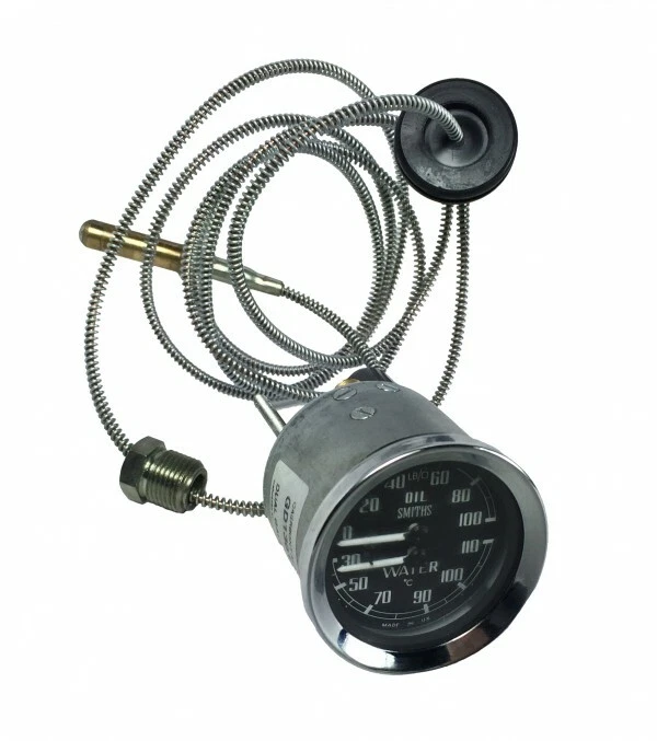 New Genuine Smiths Gauge Dual Oil Pressure Water Temp Celsius Made in UK BHA4764 - Image 1 of 1