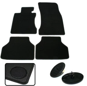4 tapis de sol sur mesure pour BMW série 5 E60 avec système de fixation - Picture 1 of 4