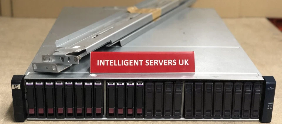 HP MSA 2040 10GBit iSCSI 19.2TB (12x 1.6TB 12G SSD) SAS SAN Configuration N9X91A - Image 1 of 2