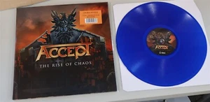 Accept The Rise Of Chaos POP-UP Cover Blue Vinyl Record new - Picture 1 of 3