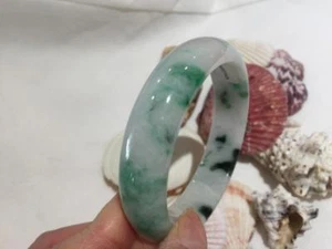 100% Certified Natural Vintage Grade A Jade Jadeite Bangle Bracelet  #JB02001 - Picture 1 of 8