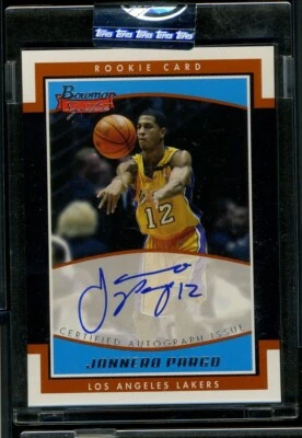 2002-03 Bowman Jannero Pargo Auto #/999 RC Rookie On-Card Autograph LA Lakers - Image 1 of 2