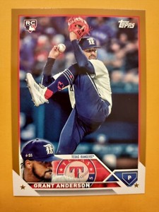 2023 TOPPS UPDATE BASEBALL GOLD RC GRANT ANDERSON TEXAS RANGERS /2023 #US141