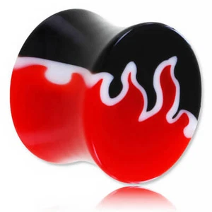 Plug d'oreille acrylique Flammes - Imagen 1 de 1