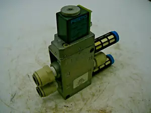 FESTO MFH-5-1/4 NPT TYPE 9976 SOLENOID VALVE SERIES J102 26.1 - 116 PSI - Picture 1 of 10