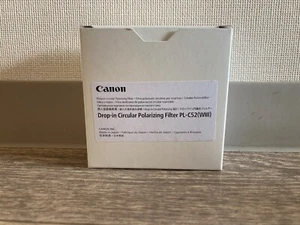 CANON PL-C52 (WIII) Drop-In Circular Polarizing Filter New in Box from Japan - Picture 1 of 5