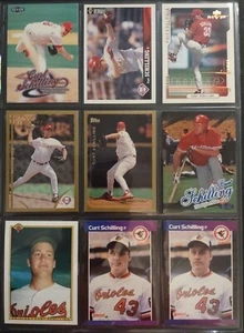 Curt Schilling Lot 14 Phillies Orioles Red Sox Topps Chrome Bowman Donruss UD - Picture 1 of 4