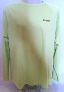 Columbia Sportswear Camicia Uomo Media Giallo Braccio Logo - Foto 1 di 8