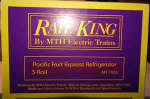 Rail King MT-7802 Pacific Fruit Express Kühlwagen Spur 0. H-17 - Bild 1 von 3
