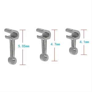 10 Pcs Dental Orthodontic Crimpable Hook Long/Medium/Short /Stop Stainless - Picture 1 of 24