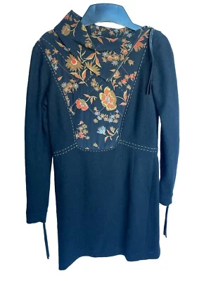 Wunderkind Mantel / Kleid Schurwolle Seide Gr. 38 mit Muster Damen - Bild 1 von 4