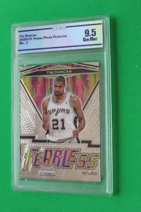 2020-21 PANINI PRIZM FEARLESS TIM DUNCAN #3 GRADED 9.5 - Picture 1 of 3