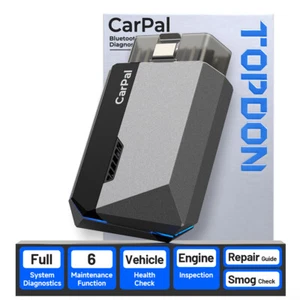 TOPDON CarPal-E OBD2 Diagnostic Tool Scanner All System Bluetooth Code Reader UK - Picture 1 of 10