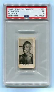 1932 La Pie Qui Chante Bio Back B63 63 Panama Al Brown PSA 1.5 HOF boxing card - Picture 1 of 2