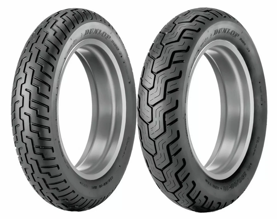 Dunlop 130/90-16 & 150/90-15 D404 Tire Set Suzuki VZ800 & Kawasaki ZG1200/GL1200 - Изображение 1 из 1