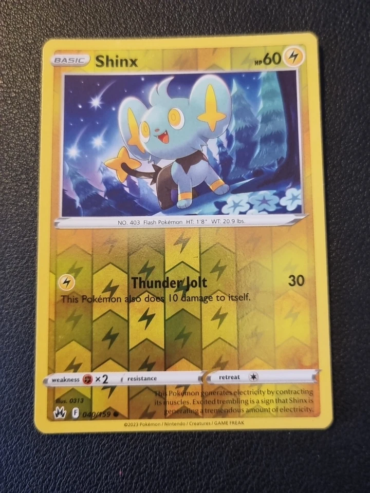 Pokemon Crown Zenith REVERSE HOLO FOIL Shinx 040/159 TCG Card - Image 1 of 1
