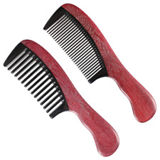 Onedor Violet Sandalwood With Buffalo Horn Hair Combs(Wide Tooth Fine Tooth Set)