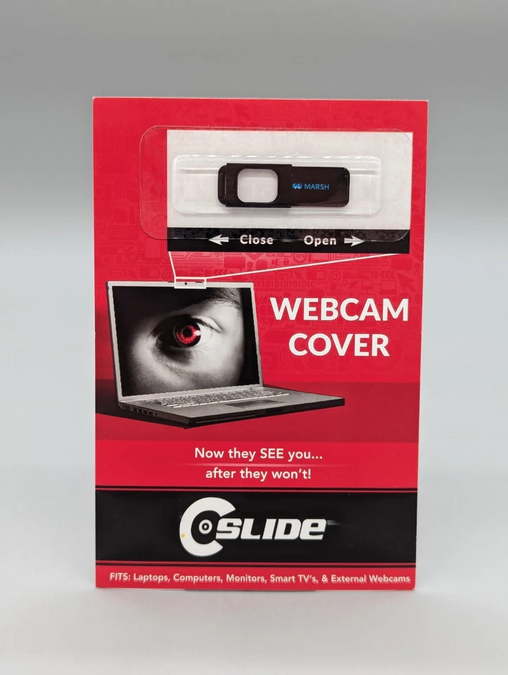 C-slide Swivel Webcam Privacy Cover for Laptops Computers Monitors TVS