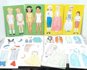 Vintage Papierpuppe Konvolut Antik 60er Jahre George Washington Kinderführung - Bild 1 von 5