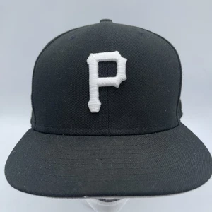 Pittsburgh Pirates New Era Negro 59FIFTY Ajustado 7 1/2 Sombrero MLB - Imagen 1 de 6