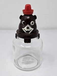 Salvadanaio vintage Bosco Bear anni 50 originale barattolo sciroppo cioccolato orsetto Bosco - Foto 1 di 7