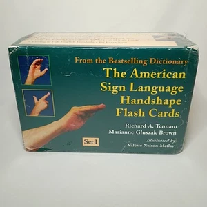 The American Sign Language Handshape Flash Cards Illustrations of 250 ASL Signs - Picture 1 of 11