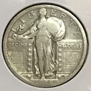 U.S. Standing Liberty Quarter F/VF 1918 - Picture 1 of 2