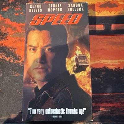 VHS Tape Speed Sandra Bullock Keanu Reeves Dennis Hopper TESTED — 第 1/2 张图片