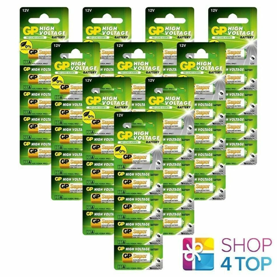 50 Gp Batería Alcalina 23A V23Ga Mn21 12V Alto Voltaje No Mercury 5Bl 2027 Nuevo - Imagen 1 de 1