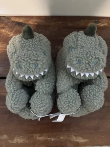 Baby Gap House Slippers Dinosaurs Size 9 10 NWT - Picture 1 of 3