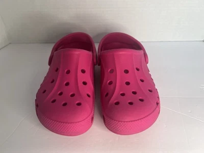 Crocs Classic Clogs Kids Size C 13 Slip On Shoes Slippers Pink Used - Image 1 of 4