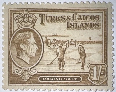 Sellos de viaje: 1938-45 SELLOS DE LAS ISLAS TURCAS Y CAICOS Scott #86, Perf 13, MOGLH Foto 1 de 4