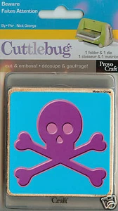 HALLOWEEN SKULL Cut & Emboss CUTTLEBUG Die NEW - Picture 1 of 1