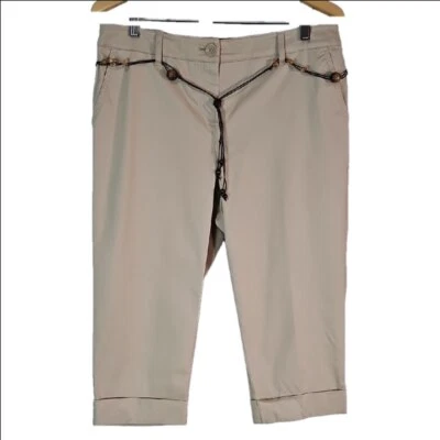 Pantalones cortos de tiro medio con puños para mujer talla 12 Foto 1 de 4