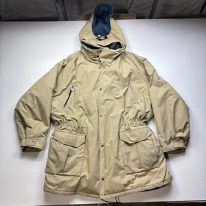 LL Bean Maine Warden’s Parka Men’s Large Goose Down Gore-Tex Khaki Coat Jacket - Picture 1 of 8
