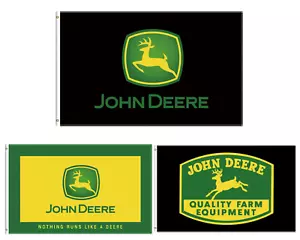 Drapeau tracteur John Deere flag 90x150cm ou 60x90cm/3x5ft or 2x3ft - Photo 1/7