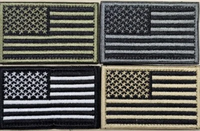 American Flag Patches USA Flag Patch 2" x 3.25" inch hook & loop closure - Image 1 of 4